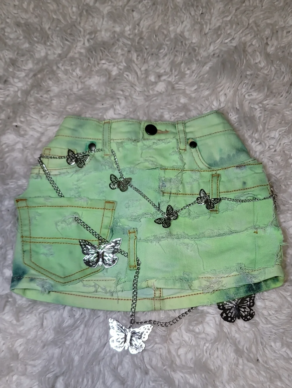The Children's Place Mint Green Elastic Waist Shorts
